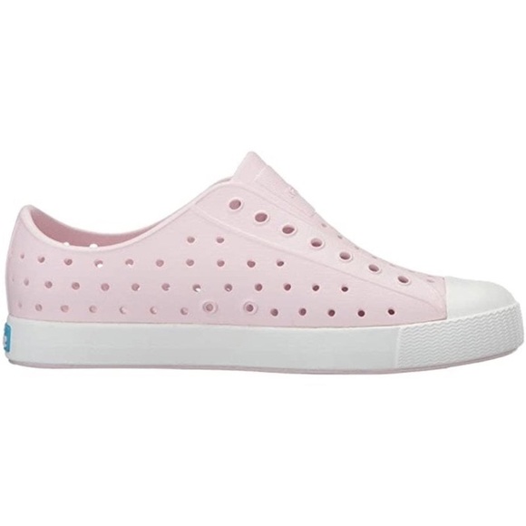 Native shoes Jefferson Milk Pink/Shell White Girls J3 - Picture 1 of 3